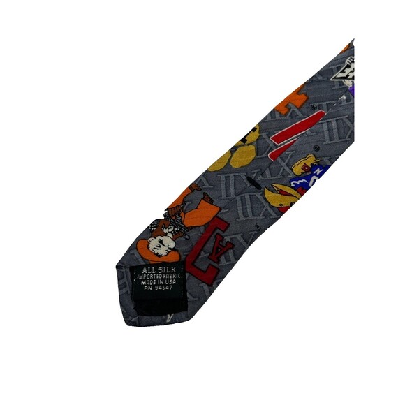 Merge Left Big 12 Conference Silk Tie College Team Logos Nebraska Texas OU KU - Picture 5 of 5